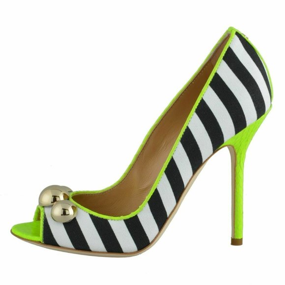 Dsquared2 Women's Leather Open Toe Pumps Shoes - Picture 2 of 8